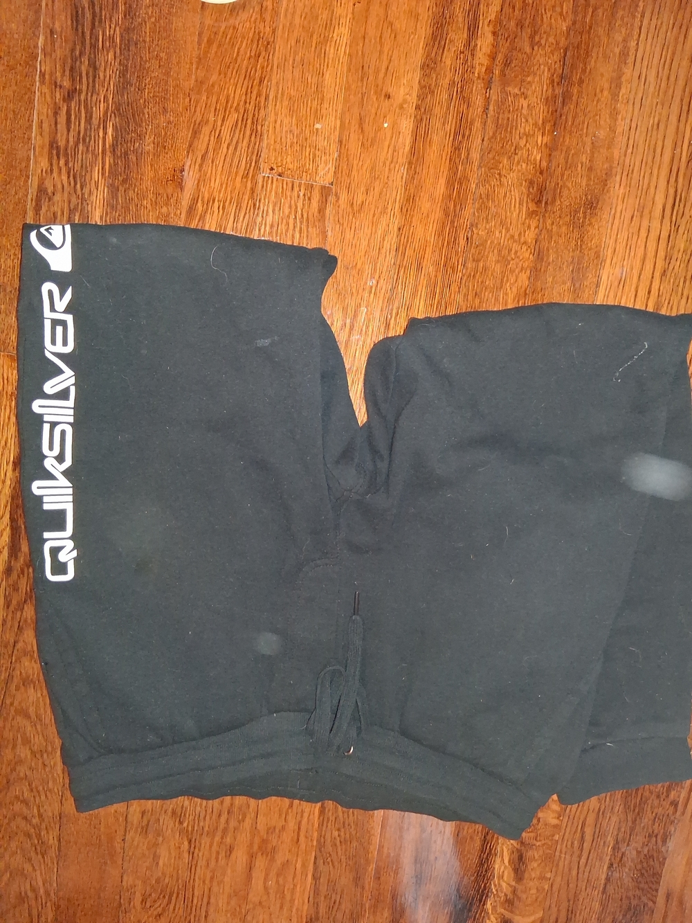 Quiksilver Black Pullover Hoodie with Logo Tag